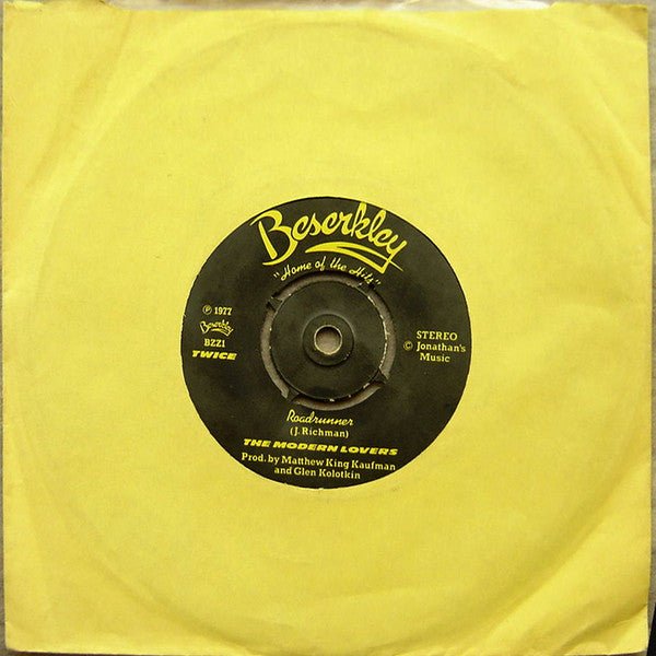 USED: Jonathan Richman / The Modern Lovers - Roadrunner (7", Single, Com) - Used - Used