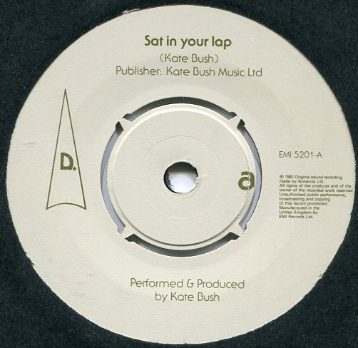 USED: Kate Bush - Sat In Your Lap (7", Single, Kno) - Used - Used