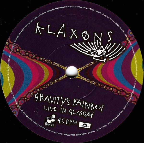 USED: Klaxons - Gravity's Rainbow (7", S/Sided, Single, Etch) - Used - Used