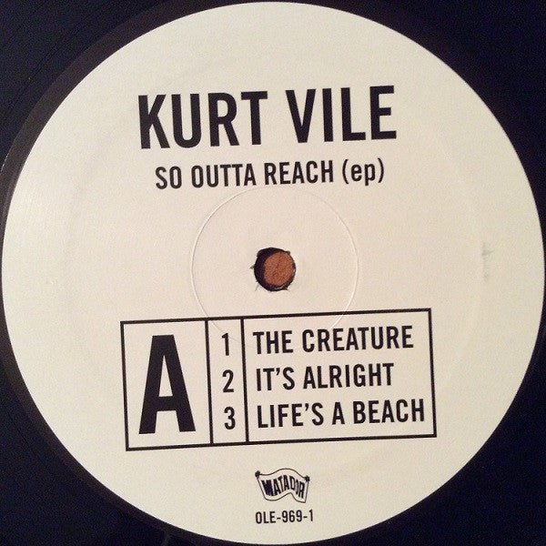 USED: Kurt Vile - So Outta Reach (EP) (12", EP) - Matador