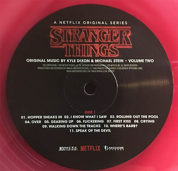 USED: Kyle Dixon (2), Michael Stein (9) - Stranger Things - Volume Two (A Netflix Original Series) (LP, Cle + LP, Cle + Album) - Invada, Lakeshore Records