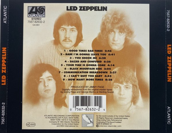 USED: Led Zeppelin - Led Zeppelin (CD, Album, RE, RM, RP, Cin) - Used - Used