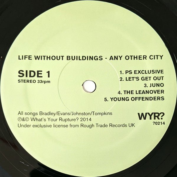 USED: Life Without Buildings - Any Other City (LP, Album, RE) - Specialist Subject Records