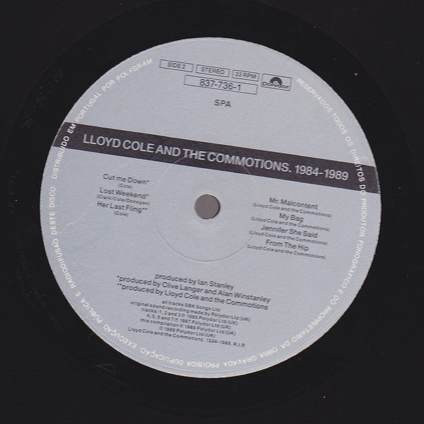 USED: Lloyd Cole And The Commotions* - 1984-1989 (LP, Comp, Gat) - Used - Used