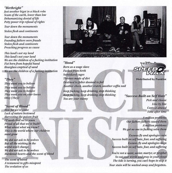 USED: Machinist! / Dying Whale - Birthright (7", EP, Tra) - Used - Used