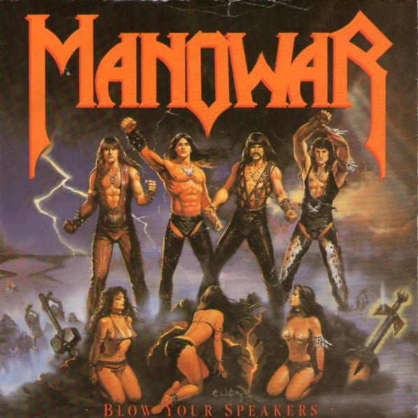 USED: Manowar - Blow Your Speakers (7", Single) - ATCO Records, ATCO Records