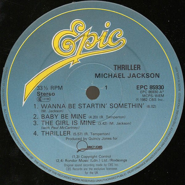 USED: Michael Jackson - Thriller (LP, Album, M/Print, Gat) - Used - Used