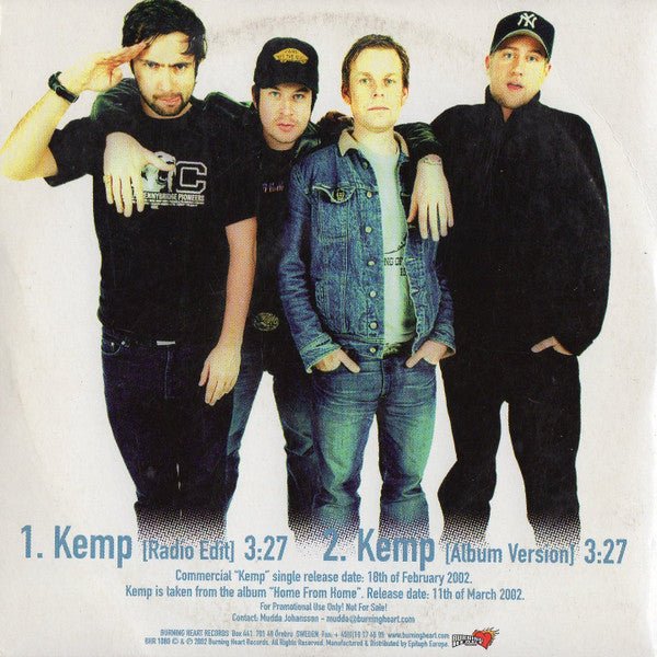 USED: Millencolin - Kemp (CD, Single, Promo) - Used - Used