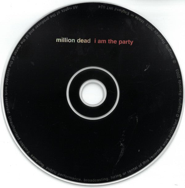 USED: Million Dead - I Am The Party (CD, Single) - Used - Used