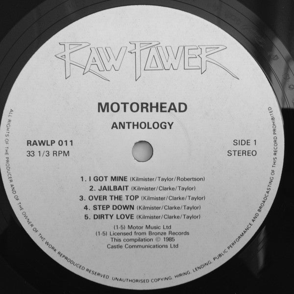 USED: Motorhead* - Anthology (2xLP, Comp) - Used - Used