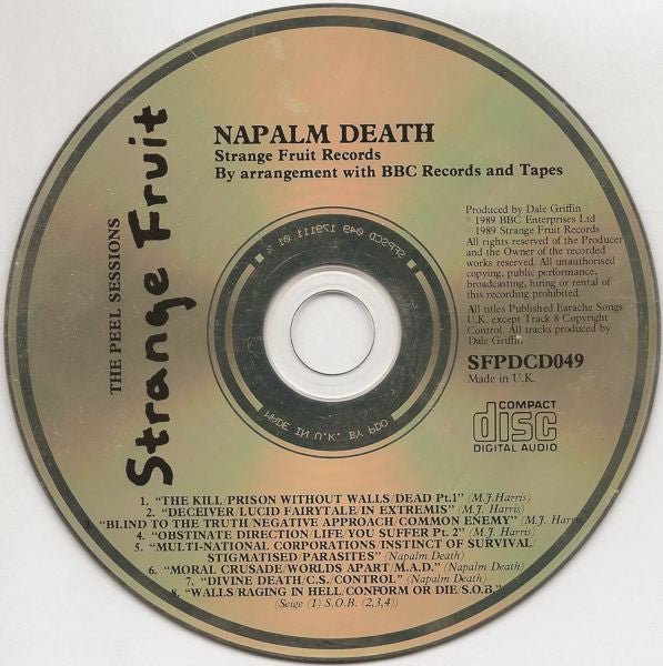 USED: Napalm Death - The Peel Sessions (CD, Comp) - Used - Used