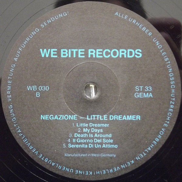 USED: Negazione - Little Dreamer (LP, Album) - Used - Used