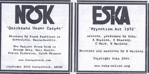 USED: New Radiant Storm King / Eska - Gringo Singles Club #3 (7", Single, Ltd) - Used - Used