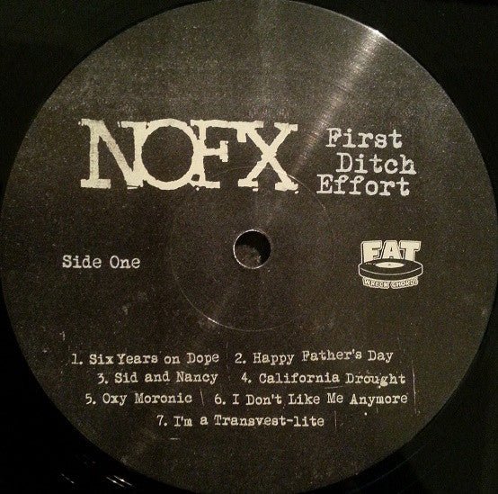 USED: NOFX - First Ditch Effort (LP, Album) - Used - Used