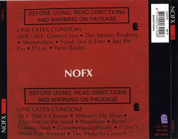 USED: NOFX - Ribbed (CD, Album, RE) - Used - Used