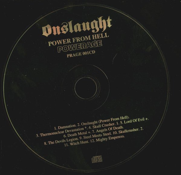 USED: Onslaught - Power From Hell (CD, Album, RE) - Used - Used