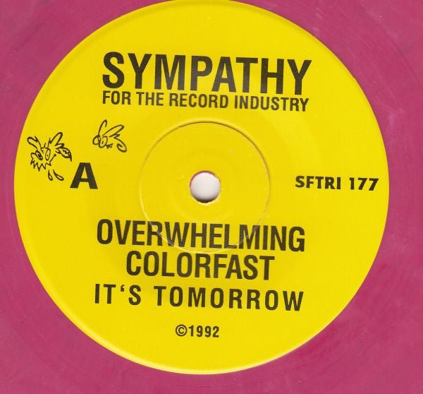 USED: Overwhelming Colorfast - It's Tomorrow (7", Pin) - Used - Used