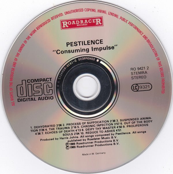 USED: Pestilence - Consuming Impulse (CD, Album, RP) - Used - Used