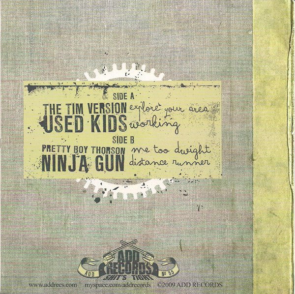 USED: Pretty Boy Thorson* / Used Kids / Ninja Gun / The Tim Version - Pretty Boy Thorson / Used Kids / Ninja Gun / The Tim Version (7", Vio) - Used - Used