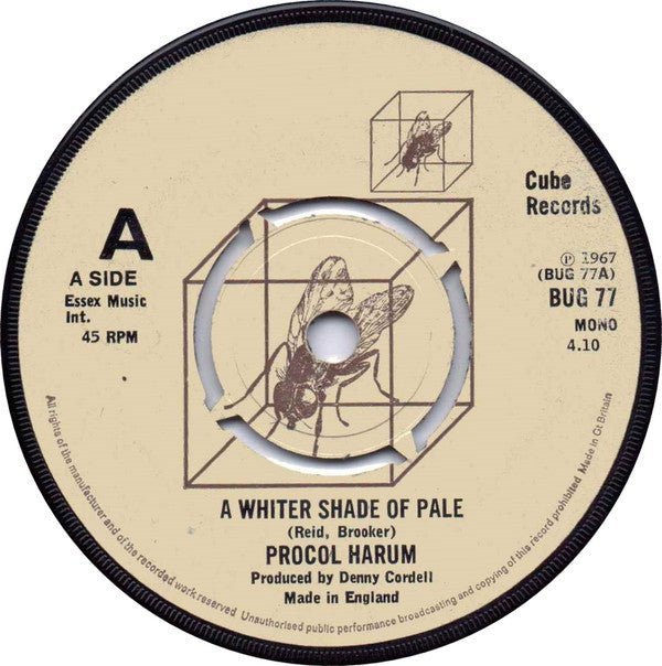 USED: Procol Harum - A Whiter Shade Of Pale / Homburg (7", Single, Mono, Kno) - Used - Used