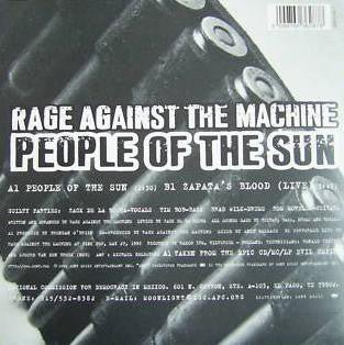 USED: Rage Against The Machine - People Of The Sun (7", Single, Ltd, Ora) - Epic