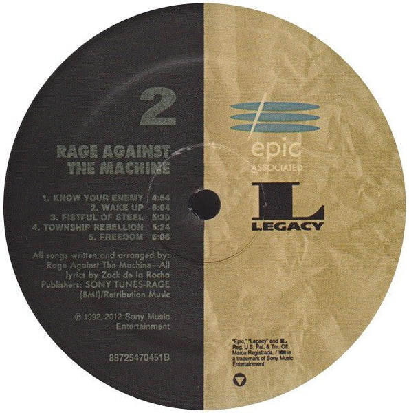 USED: Rage Against The Machine - Rage Against The Machine (LP, Album, RE, RM, 180) - Used - Used
