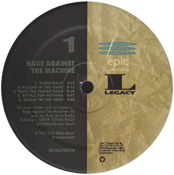 USED: Rage Against The Machine - Rage Against The Machine (LP, Album, RE, RM, 180) - Used - Used