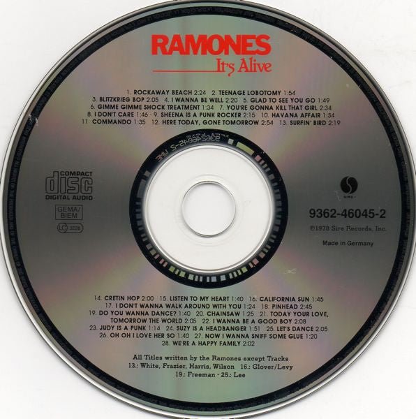 USED: Ramones - It's Alive (CD, Album, RE) - Used - Used