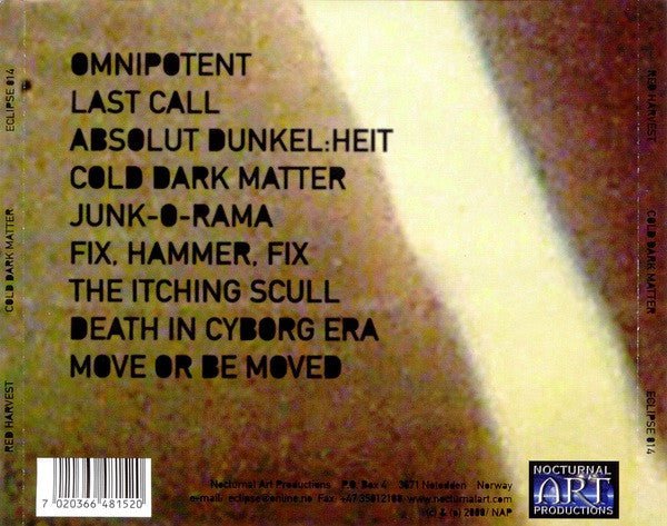 USED: Red Harvest - Cold Dark Matter (CD, Album) - Used - Used