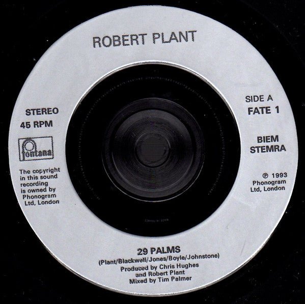 USED: Robert Plant - 29 Palms (7") - Used - Used