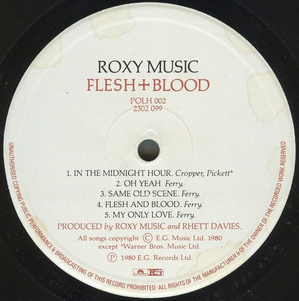 USED: Roxy Music - Flesh + Blood (LP, Album) - Used - Used