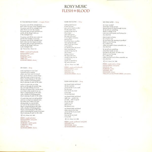 USED: Roxy Music - Flesh + Blood (LP, Album) - Used - Used