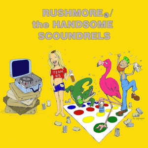 USED: RushmoreFL, The Handsome Scoundrels - Split 7" (7", Tra) - Swamp Cabbage Records, Doctor and Mechanic Recordings