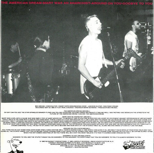 USED: Screeching Weasel - You Broke My Fucking Heart (7", EP) - Used - Used