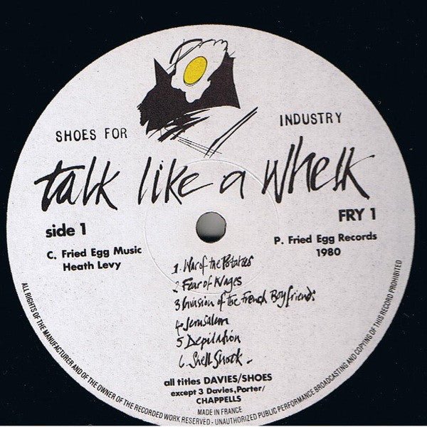 USED: Shoes For Industry - Talk Like A Whelk (LP, Album) - Used - Used