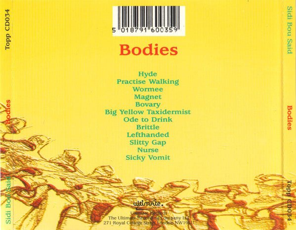 USED: Sidi Bou Said - Bodies (CD, Album) - Used - Used