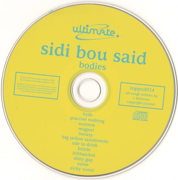 USED: Sidi Bou Said - Bodies (CD, Album) - Used - Used