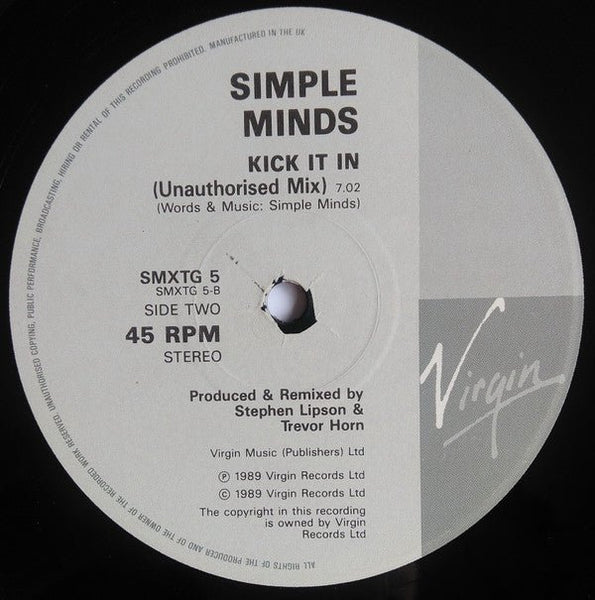USED: Simple Minds - Kick It In (12", Single, Ltd) - Used - Used