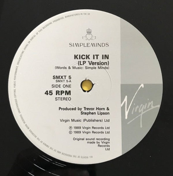 USED: Simple Minds - Kick It In (LP Version) (12", Single) - Used - Used