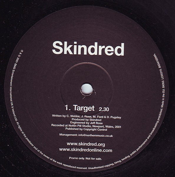 USED: Skindred - Target (10", Ltd, Promo) - BMG