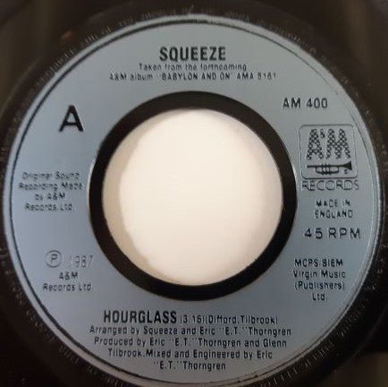 USED: Squeeze - Hourglass (7", Single) - Used - Used