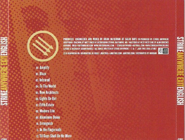 USED: Strike Anywhere - Exit English (CD, Album) - Used - Used