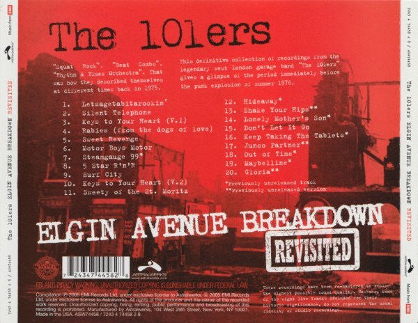 USED: The 101ers* Featuring Joe Strummer - Elgin Avenue Breakdown - Revisited (CD, Comp) - Used - Used