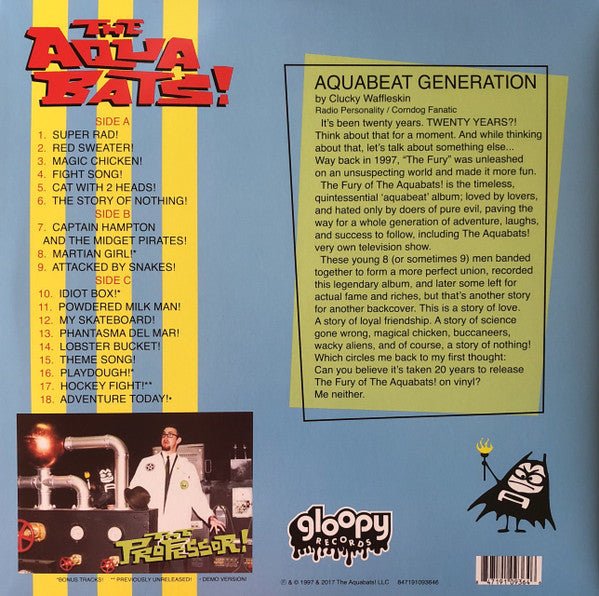 USED: The Aquabats! - The Fury Of The Aquabats! (LP, Gre + LP, S/Sided, Etch, Gre + Album, Ltd, RE,) - Used - Used