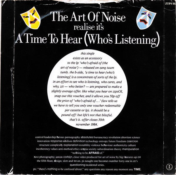 USED: The Art Of Noise - Close (To The Edit) (7", Single, Glo) - Used - Used