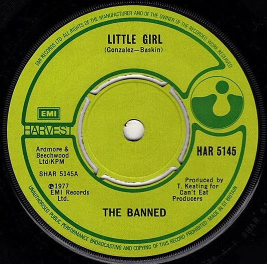 USED: The Banned - Little Girl (7", Single, RE, Com) - Used - Used