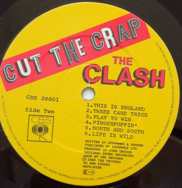 USED: The Clash - Cut The Crap (LP, Album) - Used - Used