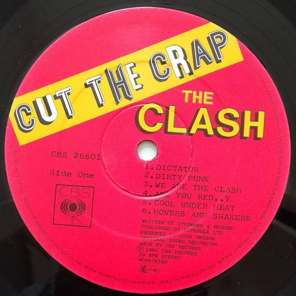 USED: The Clash - Cut The Crap (LP, Album) - Used - Used