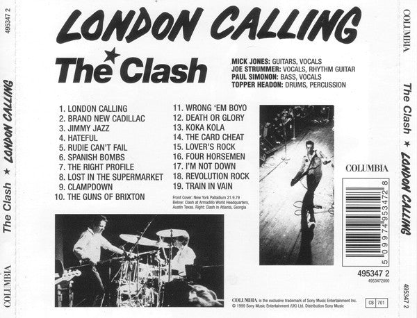 USED: The Clash - London Calling (CD, Album, RE, RM) - Used - Used