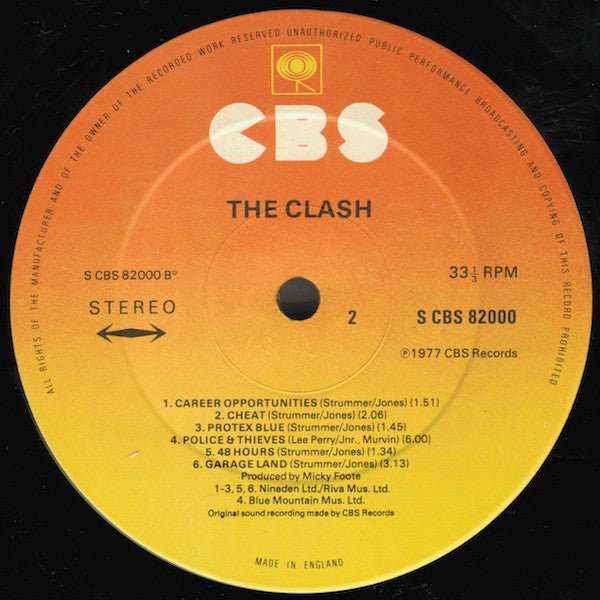 USED: The Clash - The Clash (LP, Album, RP) - Used - Used